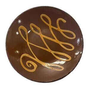Rare Signed Ethan Allen Redstone People Are Rich Ceramic Handpainted Bowl Dish